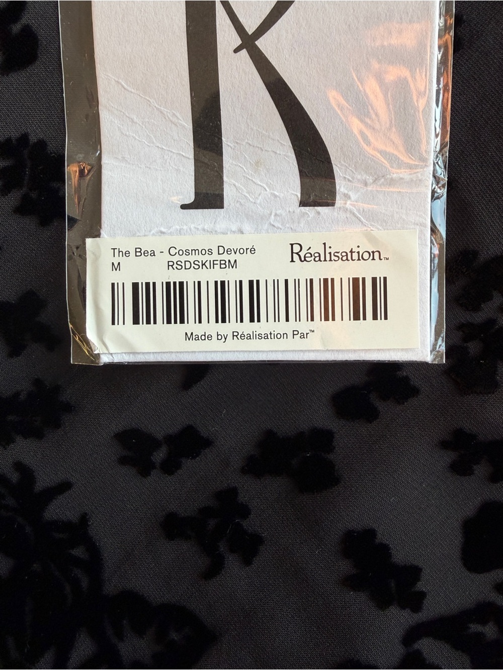 NWT Realisation Par Bea Silk Velvet Bias Midi Skirt Black - Picture 10 of 13